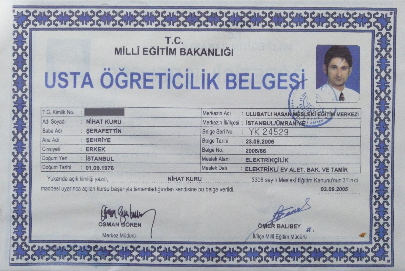Amana Servis resmi belge 1
