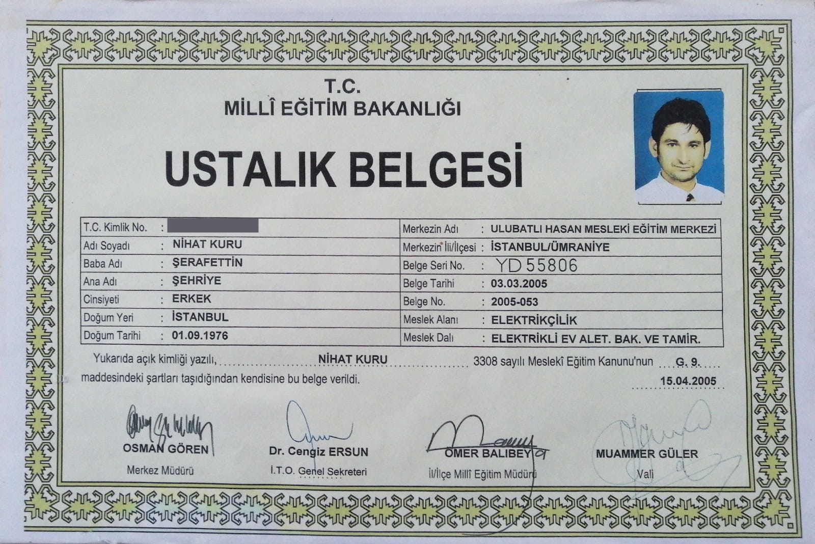 Amana Servis resmi belge 2